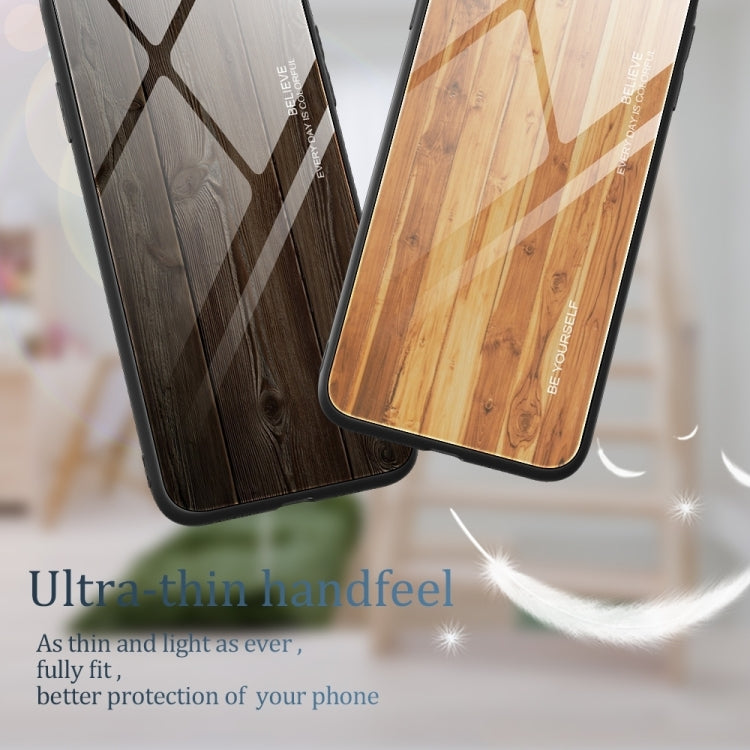 Wood Grain Glass Phone Case, For iPhone 15 Pro, For iPhone 15 Plus, For iPhone 15