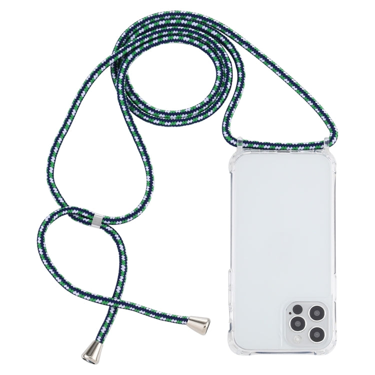 Transparent Acrylic Airbag Shockproof Phone Protective Case with Lanyard, For iPhone 15 Pro Max