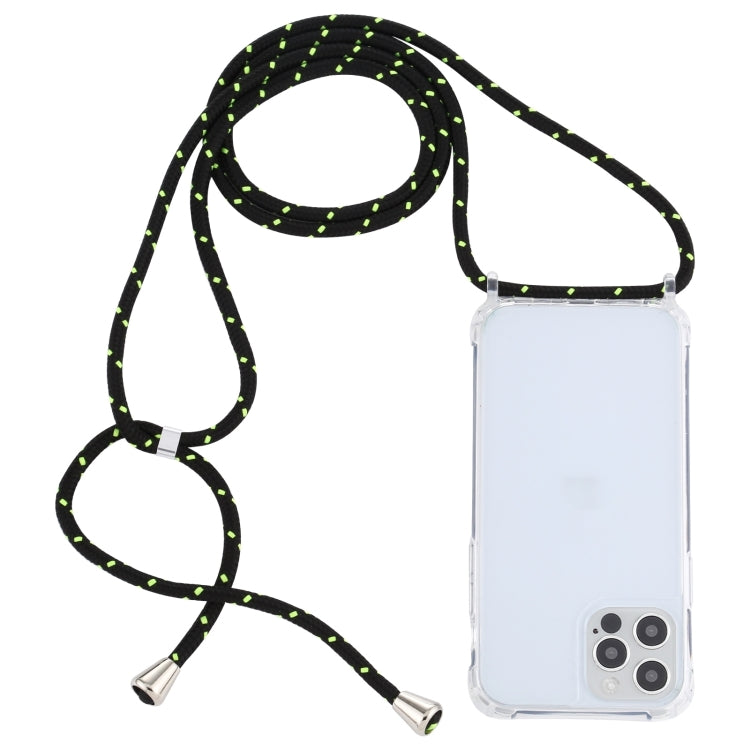 Transparent Acrylic Airbag Shockproof Phone Protective Case with Lanyard, For iPhone 15 Pro