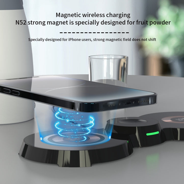 H20 15W 3 in 1 Transparent Magnetic Wireless Charger, H20