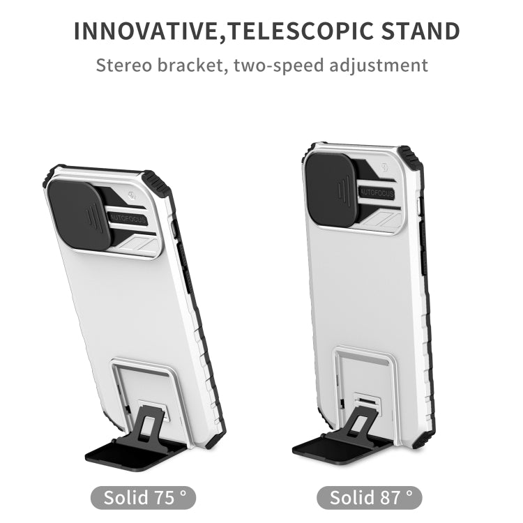 Stereoscopic Holder Sliding Camshield Phone Case, For iPhone 15 Pro Max, For iPhone 15 Pro, For iPhone 15 Plus, For iPhone 15