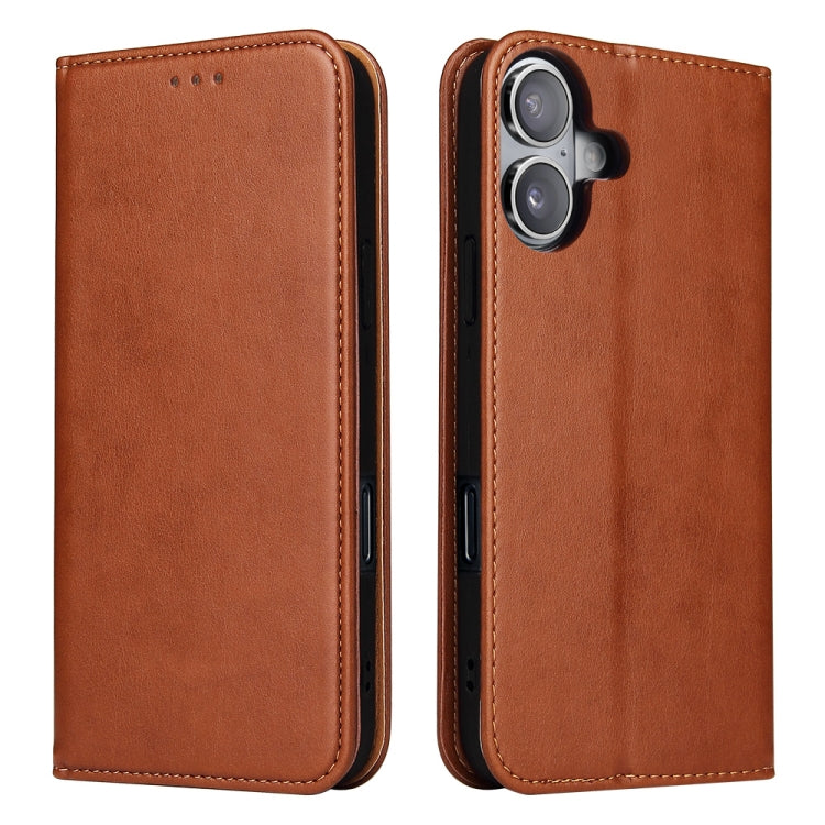 Fierre Shann PU Genuine Leather Texture Phone Case, For iPhone 16 Pro Max, For iPhone 16 Pro, For iPhone 16 Plus, For iPhone 16, For iPhone 15 Pro Max, For iPhone 15 Pro, For iPhone 15 Plus, For iPhone 15