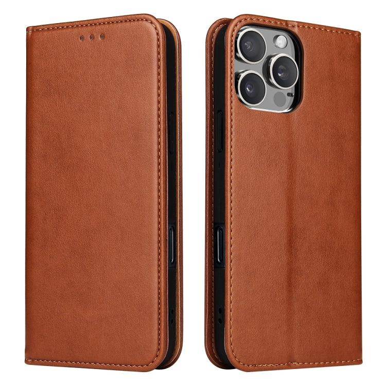 Fierre Shann PU Genuine Leather Texture Phone Case, For iPhone 16 Pro Max, For iPhone 16 Pro, For iPhone 16 Plus, For iPhone 16, For iPhone 15 Pro Max, For iPhone 15 Pro, For iPhone 15 Plus, For iPhone 15