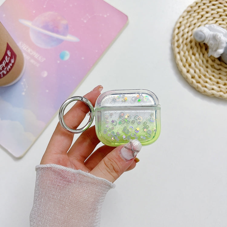 Transparent Glitter Bluetooth Earphone Protective Case, For AirPods Pro 2, For AirPods 3, For AirPods Pro