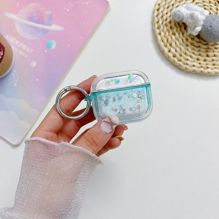 Transparent Glitter Bluetooth Earphone Protective Case, For AirPods Pro 2, For AirPods 3, For AirPods Pro