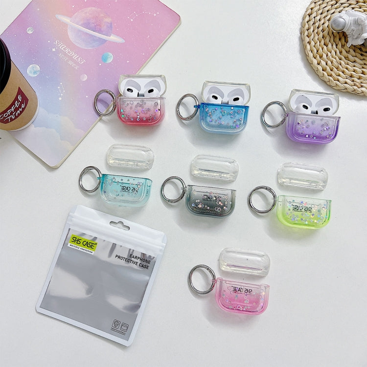 Transparent Glitter Bluetooth Earphone Protective Case, For AirPods Pro 2, For AirPods 3, For AirPods Pro