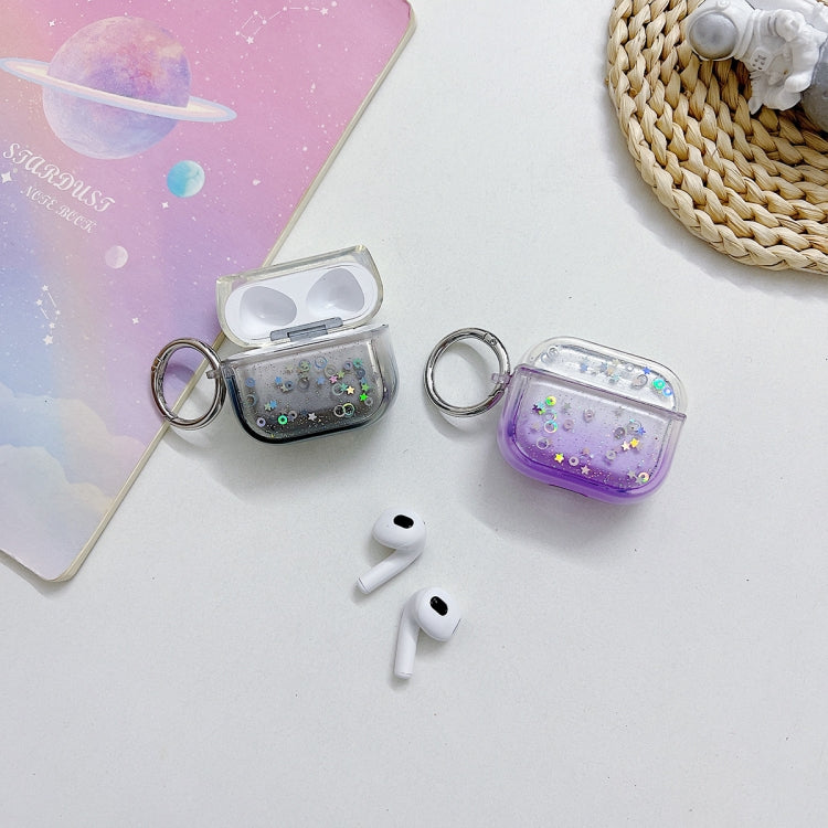 Transparent Glitter Bluetooth Earphone Protective Case, For AirPods Pro 2, For AirPods 3, For AirPods Pro