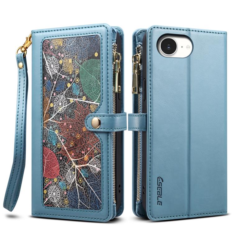 ESEBLE Star Series Lanyard Zipper Wallet RFID Leather Case, For iPhone 16e, For iPhone 16 Pro Max, For iPhone 16 Pro, For iPhone 16 Plus, For iPhone 16, For iPhone 15 Pro Max, For iPhone 15 Pro, For iPhone 15 Plus