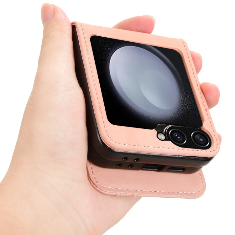 Skin-feeling Half-split External Card Slot Folding Phone Case