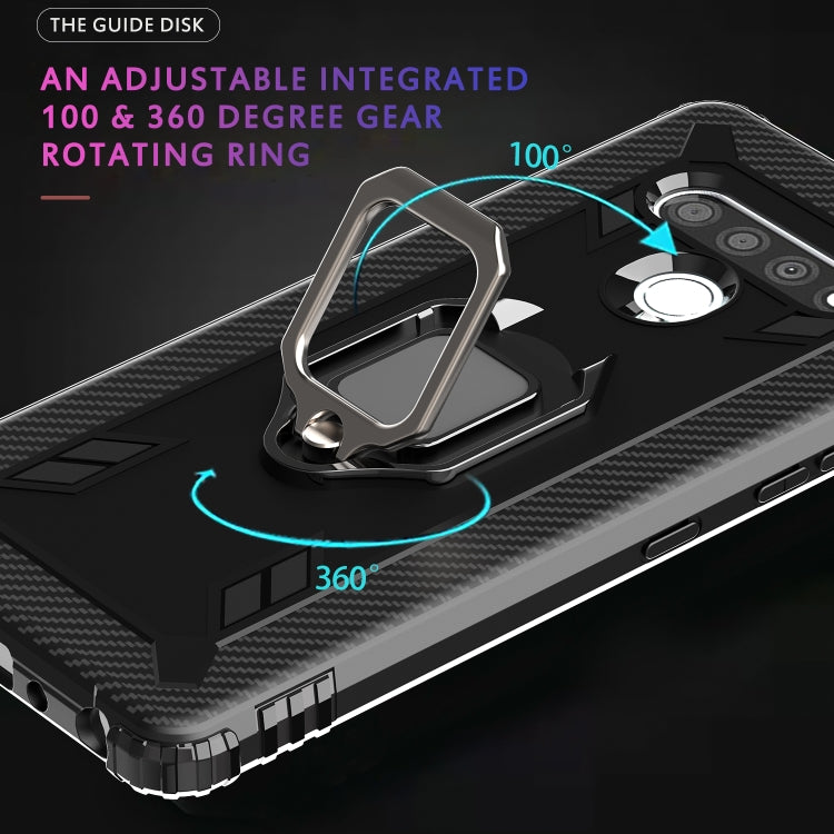 Carbon Fiber Protective Case with 360 Degree Rotating Ring Holder, For LG K51 / Q51, For LG Stylo 6, For Motorola Moto G Stylus, For Google Pixel 4a, For Xiaomi Redmi 10X / Note 9, For Xiaomi Redmi 9, For Huawei nova 5i Pro / Mate 30 Lite / nova 5z