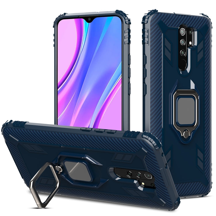 Carbon Fiber Protective Case with 360 Degree Rotating Ring Holder, For LG K51 / Q51, For LG Stylo 6, For Motorola Moto G Stylus, For Google Pixel 4a, For Xiaomi Redmi 10X / Note 9, For Xiaomi Redmi 9, For Huawei nova 5i Pro / Mate 30 Lite / nova 5z