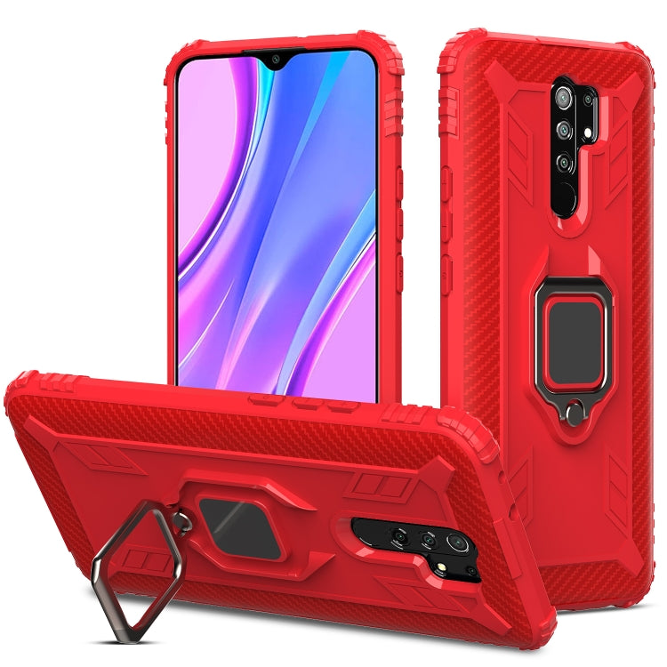 Carbon Fiber Protective Case with 360 Degree Rotating Ring Holder, For LG K51 / Q51, For LG Stylo 6, For Motorola Moto G Stylus, For Google Pixel 4a, For Xiaomi Redmi 10X / Note 9, For Xiaomi Redmi 9, For Huawei nova 5i Pro / Mate 30 Lite / nova 5z