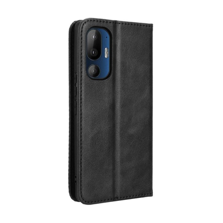 Magnetic Buckle Retro Texture Leather Phone Case, For HTC U24 Pro, For HTC U23 / U23 Pro