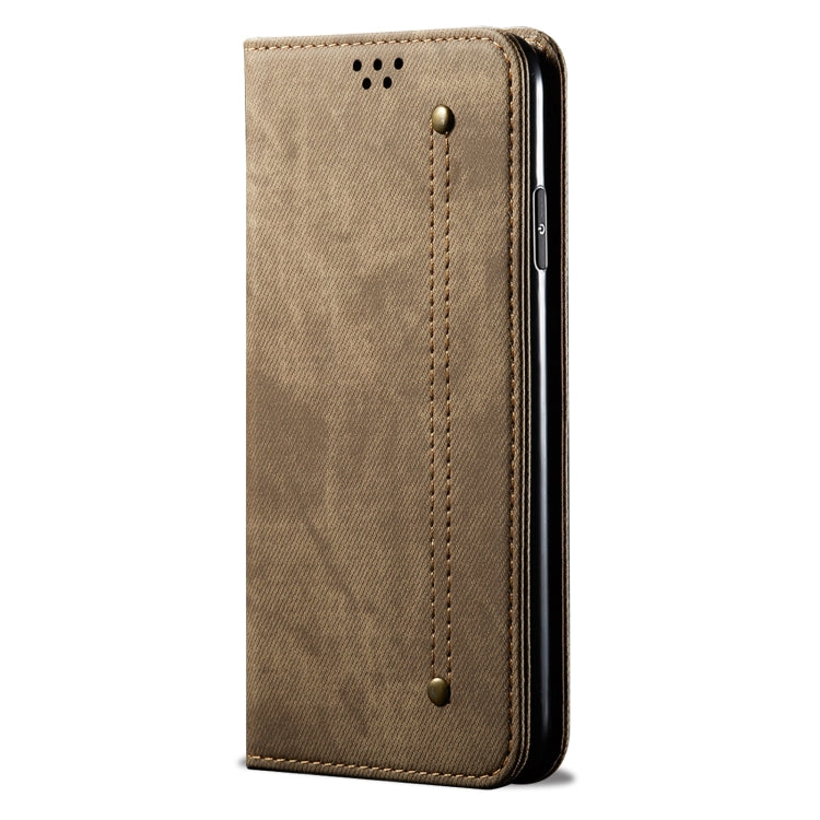 Denim Texture Casual Style Horizontal Flip Leather Case, For iPhone 15 Pro, For iPhone 15 Plus, For iPhone 15