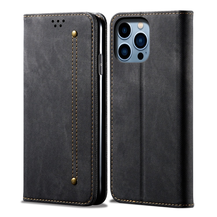 Denim Texture Casual Style Horizontal Flip Leather Case, For iPhone 16e, For iPhone 16 Pro Max, For iPhone 16 Pro, For iPhone 16 Plus, For iPhone 16, For iPhone 15 Pro Max