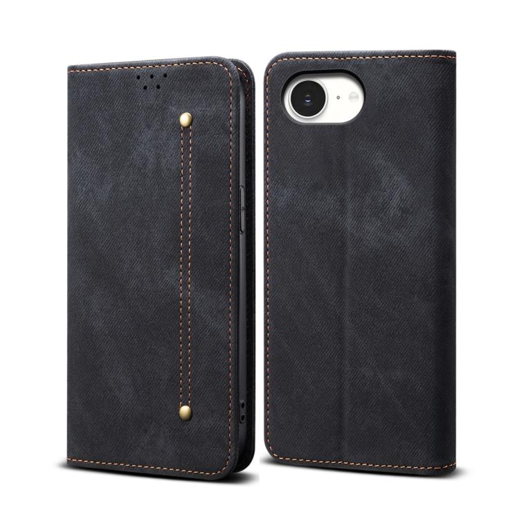 Denim Texture Casual Style Horizontal Flip Leather Case, For iPhone 16e, For iPhone 16 Pro Max, For iPhone 16 Pro, For iPhone 16 Plus, For iPhone 16, For iPhone 15 Pro Max