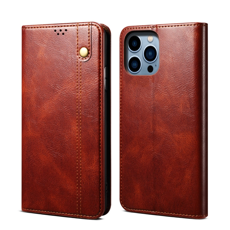 Oil Wax Crazy Horse Texture Leather Phone Case, For iPhone 16 Pro Max, For iPhone 16 Pro, For iPhone 16 Plus, For iPhone 16, For iPhone 15 Pro Max, For iPhone 15 Pro, For iPhone 15 Plus, For iPhone 15