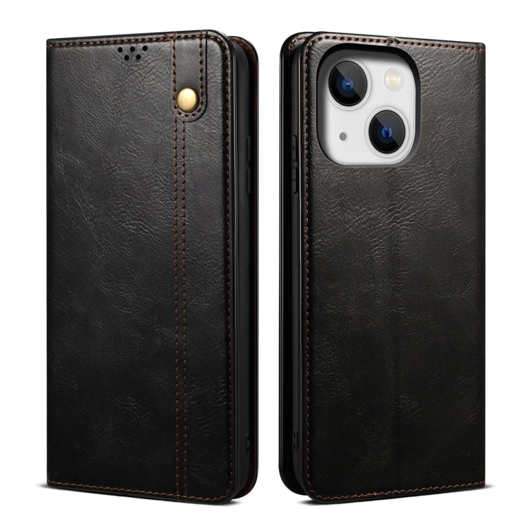 Oil Wax Crazy Horse Texture Leather Phone Case, For iPhone 16 Pro Max, For iPhone 16 Pro, For iPhone 16 Plus, For iPhone 16, For iPhone 15 Pro Max, For iPhone 15 Pro, For iPhone 15 Plus, For iPhone 15