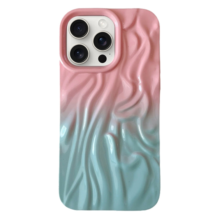 Wrinkle Gradient Oily Feel TPU Phone Case, For iPhone 16 Pro Max, For iPhone 16 Pro, For iPhone 16 Plus, For iPhone 16, For iPhone 15 Pro Max, For iPhone 15 Pro