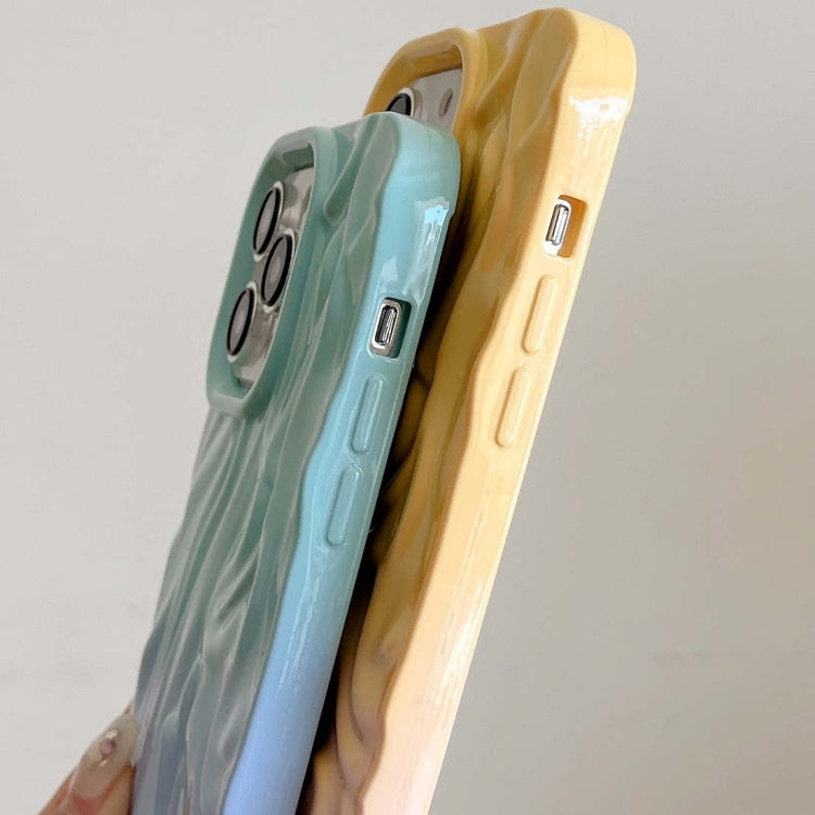 Wrinkle Gradient Oily Feel TPU Phone Case, For iPhone 11