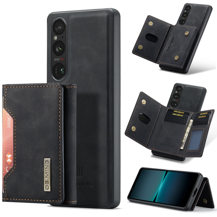 DG.MING M2 Series 3-Fold Multi Card Bag + Magnetic Phone Case, For Sony Xperia 10 VI, For Sony Xperia 1 VI, For Sony Xperia 1 V, For Sony Xperia 10 V