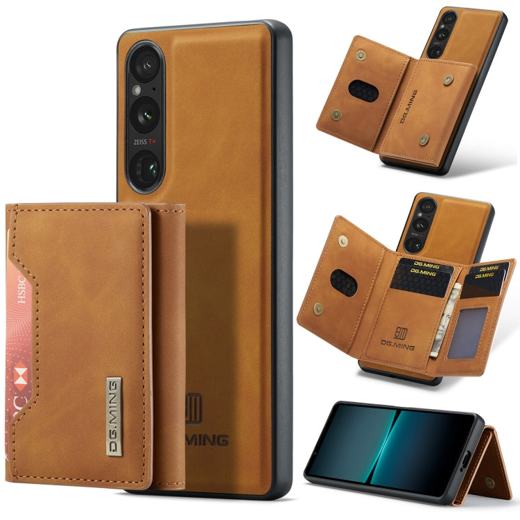 DG.MING M2 Series 3-Fold Multi Card Bag + Magnetic Phone Case, For Sony Xperia 10 VI, For Sony Xperia 1 VI, For Sony Xperia 1 V, For Sony Xperia 10 V