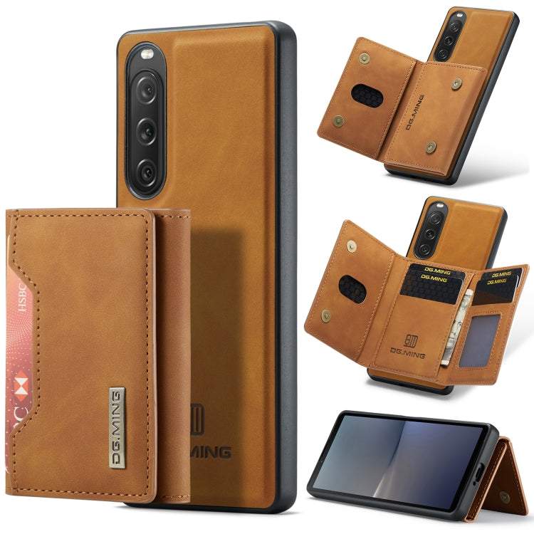 DG.MING M2 Series 3-Fold Multi Card Bag + Magnetic Phone Case, For Sony Xperia 10 VI, For Sony Xperia 1 VI, For Sony Xperia 1 V, For Sony Xperia 10 V