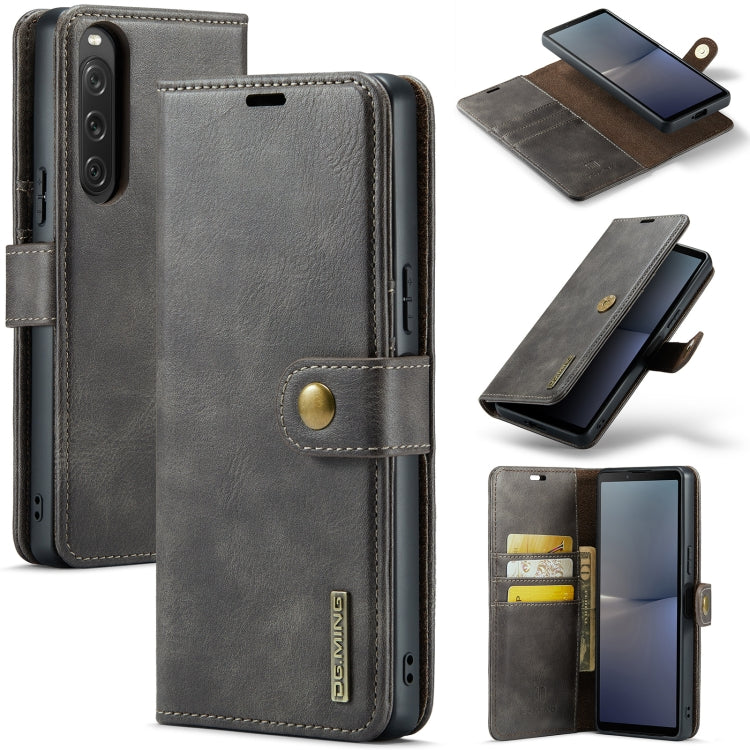 DG.MING Crazy Horse Texture Detachable Magnetic Leather Phone Case, For Sony Xperia 10 VI, For Sony Xperia 1 VI, For Sony Xperia 1 V, For Sony Xperia 10 V