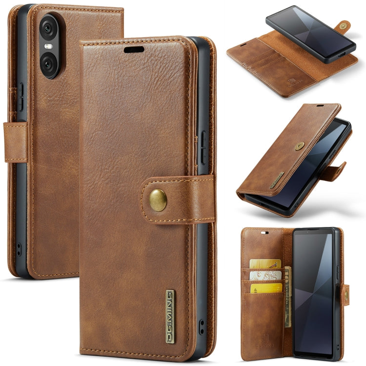 DG.MING Crazy Horse Texture Detachable Magnetic Leather Phone Case, For Sony Xperia 10 VI, For Sony Xperia 1 VI, For Sony Xperia 1 V, For Sony Xperia 10 V