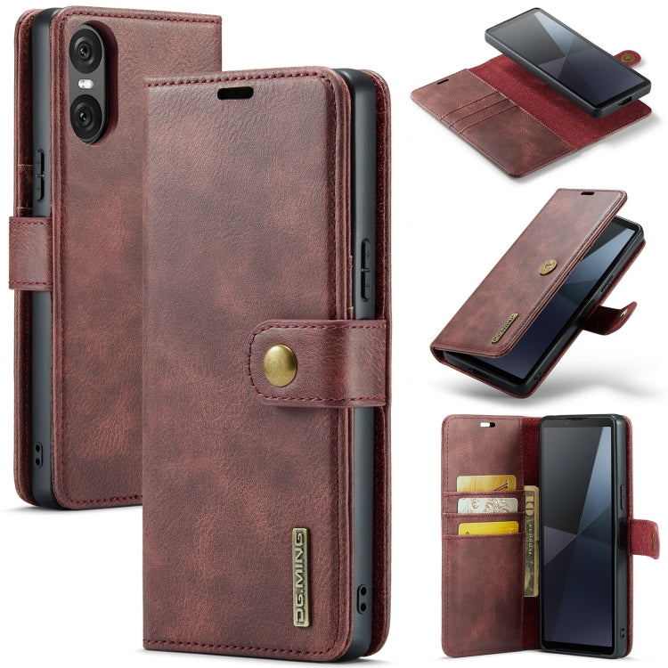 DG.MING Crazy Horse Texture Detachable Magnetic Leather Phone Case, For Sony Xperia 10 VI, For Sony Xperia 1 VI, For Sony Xperia 1 V, For Sony Xperia 10 V