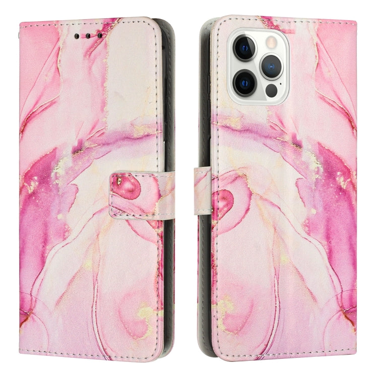 Painted Marble Pattern Leather Phone Case