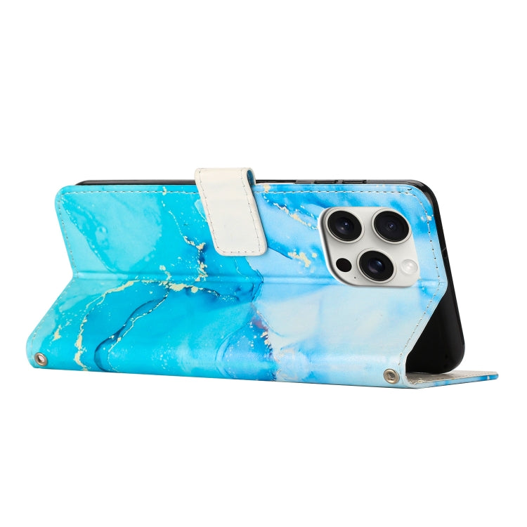 Painted Marble Pattern Leather Phone Case