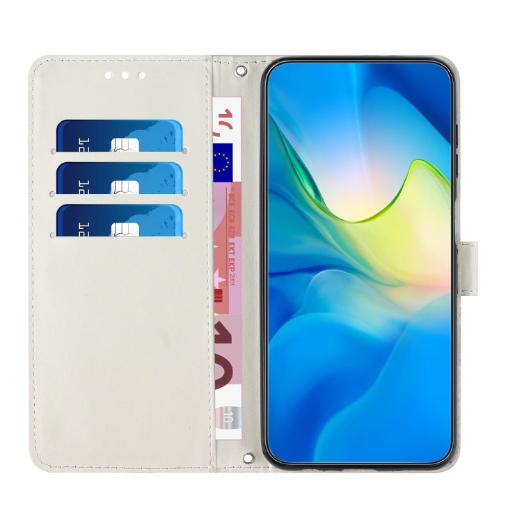 Painted Marble Pattern Leather Phone Case