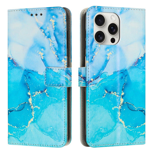 Painted Marble Pattern Leather Phone Case