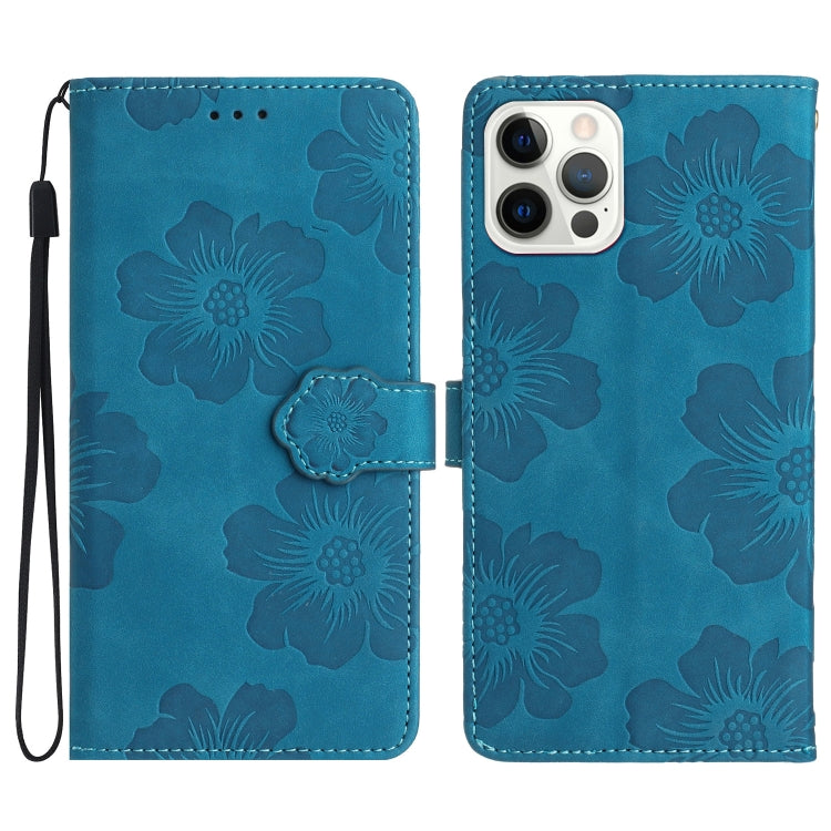 Flower Embossing Pattern Leather Phone Case, For iPhone 16 Pro Max, For iPhone 16 Pro, For iPhone 16 Plus, For iPhone 16, For iPhone 15 Pro Max, For iPhone 15 Pro