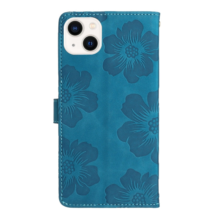 Flower Embossing Pattern Leather Phone Case, For iPhone 15 Plus, For iPhone 15, For iPhone 14 Plus, For iPhone 14, For iPhone 14 Pro, For iPhone 14 Pro Max