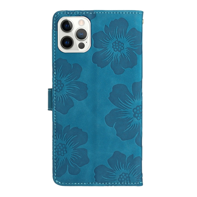 Flower Embossing Pattern Leather Phone Case, For iPhone 13 Pro Max, For iPhone 13 Pro, For iPhone 13