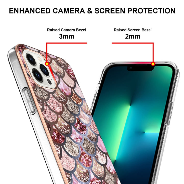 Electroplating Pattern IMD TPU Shockproof Case, For iPhone 16 Pro Max, For iPhone 16 Pro, For iPhone 16 Plus, For iPhone 16, For iPhone 15 Pro Max