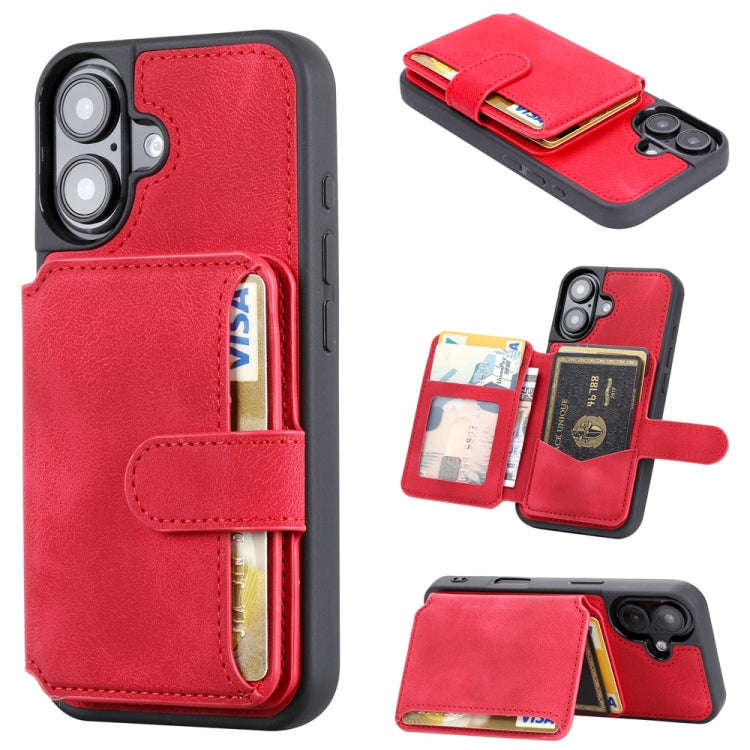 Skin Feel Dream RFID Anti-theft PU Card Bag Phone Case, For iPhone 16 Pro Max, For iPhone 16 Pro, For iPhone 16, For iPhone 15 Pro Max, For iPhone 15 Pro, For iPhone 15 Plus, For iPhone 15