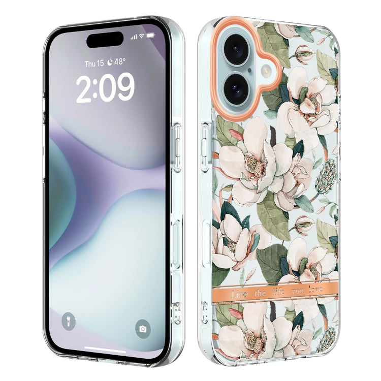 Flowers and Plants Series IMD TPU Phone Case, For iPhone 16 Pro Max, For iPhone 16 Pro, For iPhone 16 Plus, For iPhone 16, For iPhone 15 Pro Max