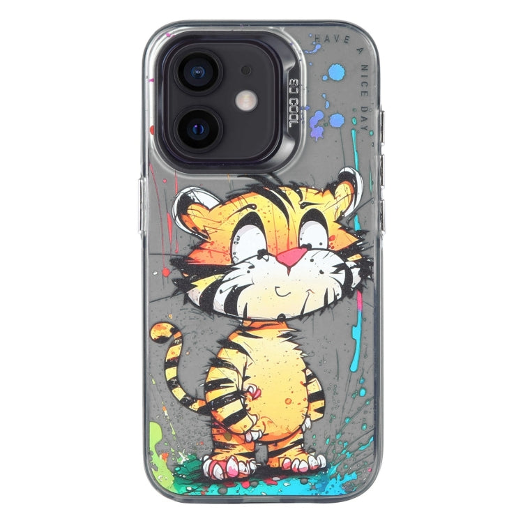 Animal Pattern Oil Painting Series PC + TPU Phone Case, For iPhone 11