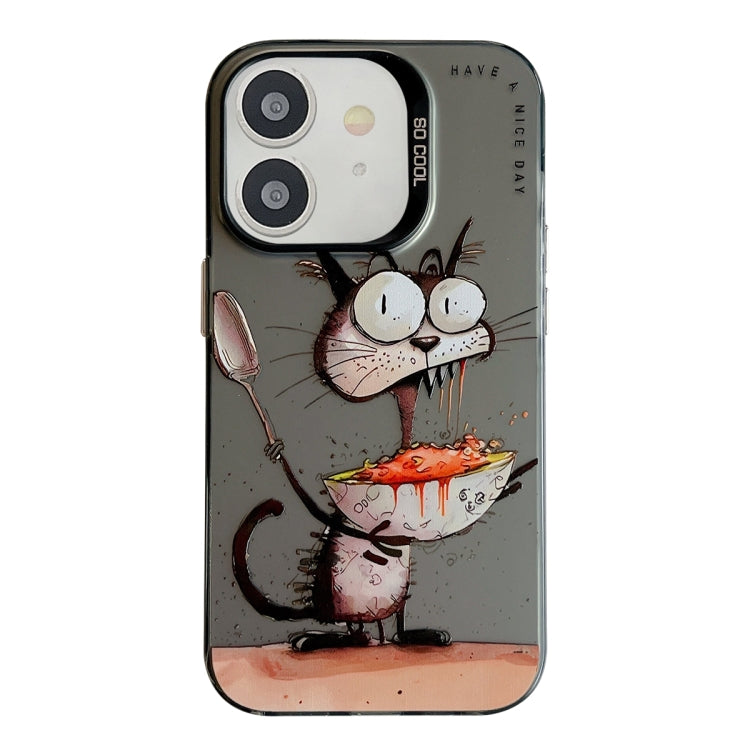 Animal Pattern Oil Painting Series PC + TPU Phone Case, For iPhone 11