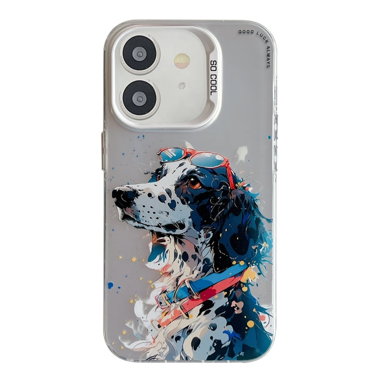 Animal Pattern Oil Painting Series PC + TPU Phone Case, For iPhone 11