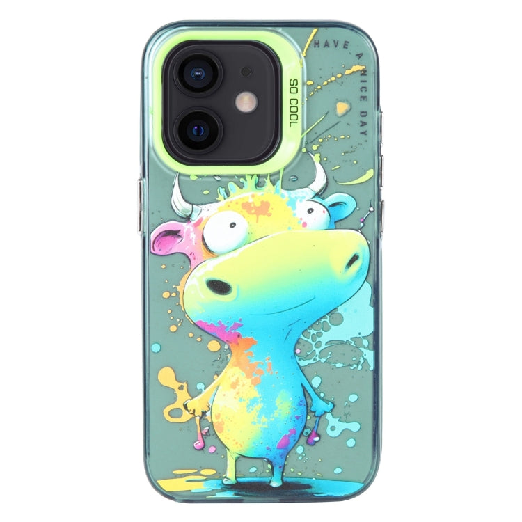 Animal Pattern Oil Painting Series PC + TPU Phone Case, For iPhone 12