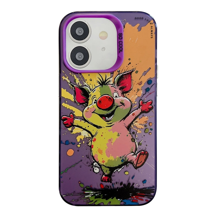 Animal Pattern Oil Painting Series PC + TPU Phone Case, For iPhone 12