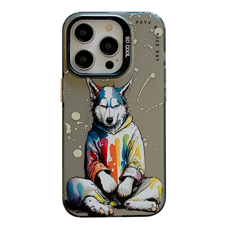 Animal Pattern Oil Painting Series PC + TPU Phone Case, For iPhone 12 Pro