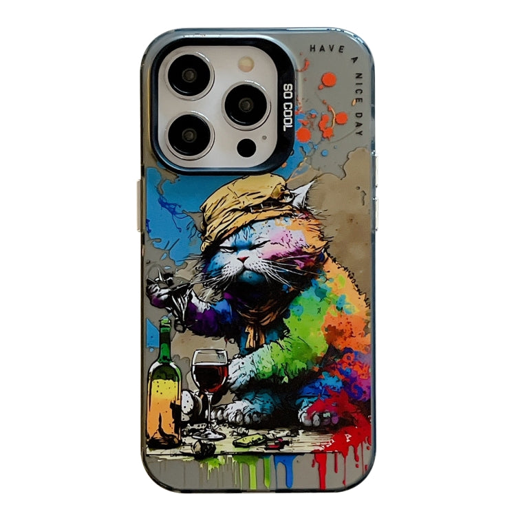 Animal Pattern Oil Painting Series PC + TPU Phone Case, For iPhone 12 Pro Max