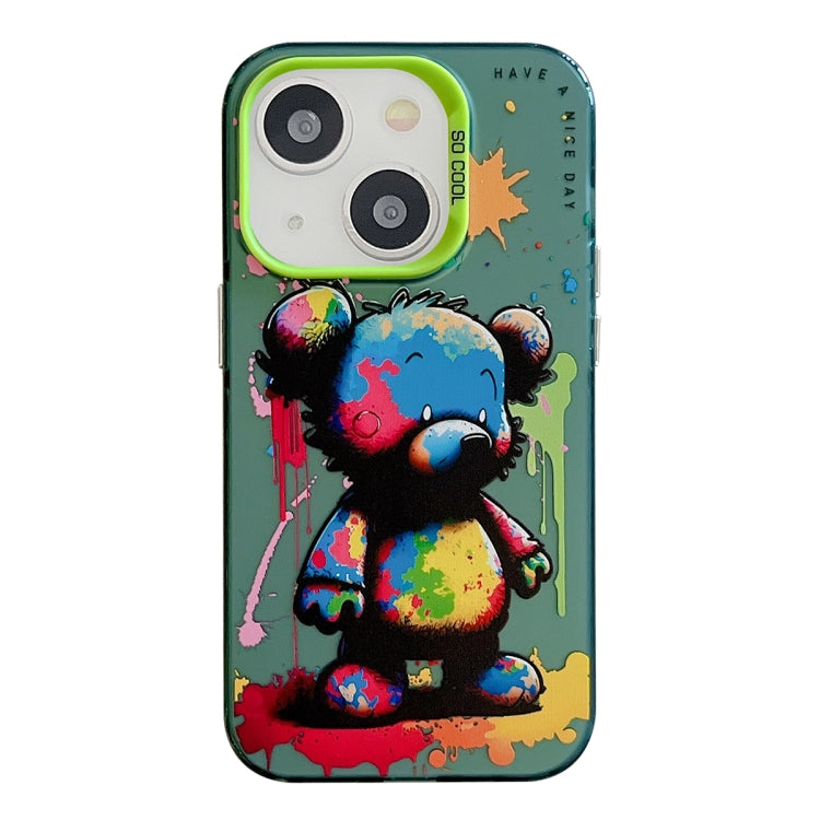 Animal Pattern Oil Painting Series PC + TPU Phone Case, For iPhone 13