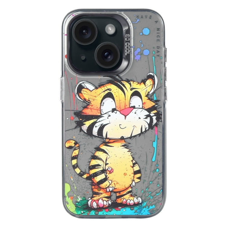 Animal Pattern Oil Painting Series PC + TPU Phone Case, For iPhone 13