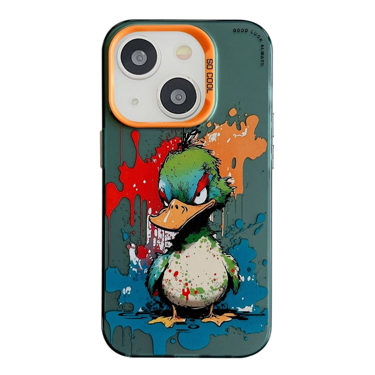 Animal Pattern Oil Painting Series PC + TPU Phone Case, For iPhone 13